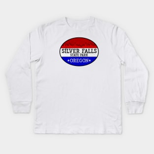 Silver Falls State Park Oregon OR Kids Long Sleeve T-Shirt